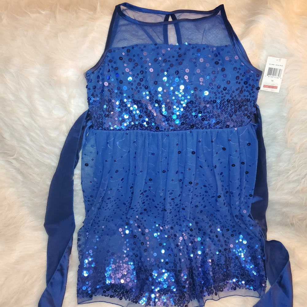 Ruby Rox royal blue sequin dress size 14